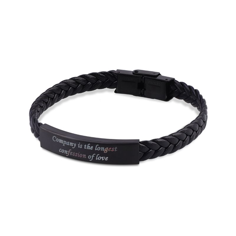 ステンレス ID プレート 刻印 メンズ ブレスレット