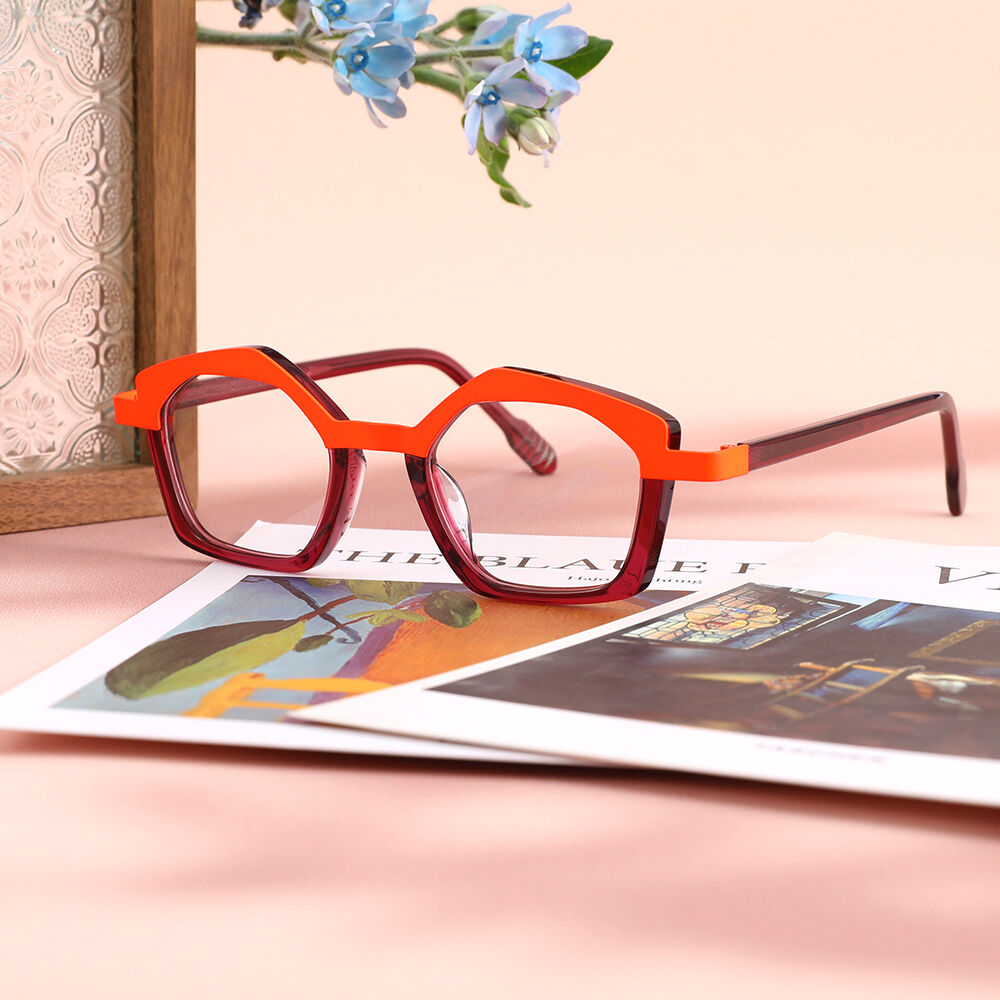 Parker Geometric Purple Glasses