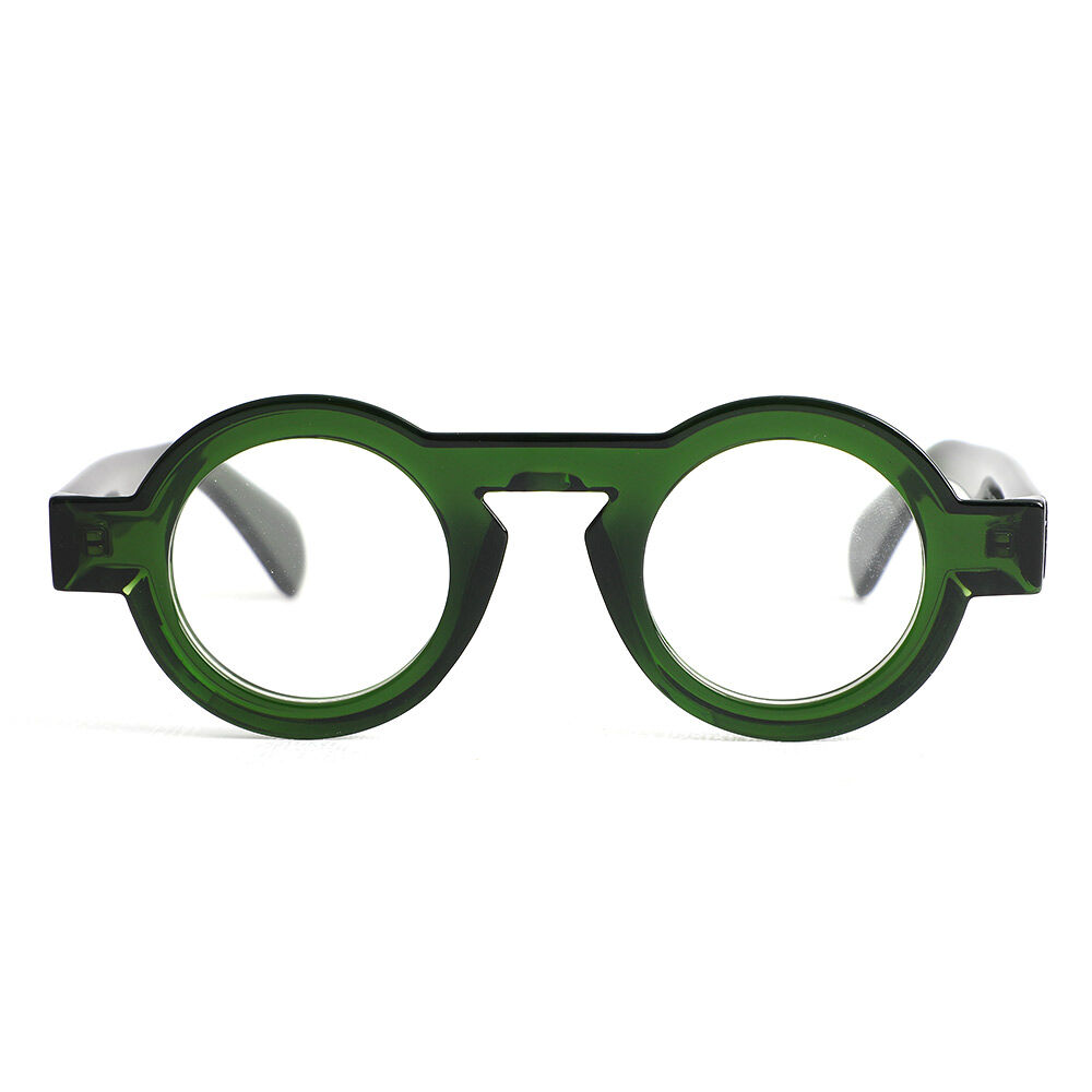 Meroy Runde Grüne Brille