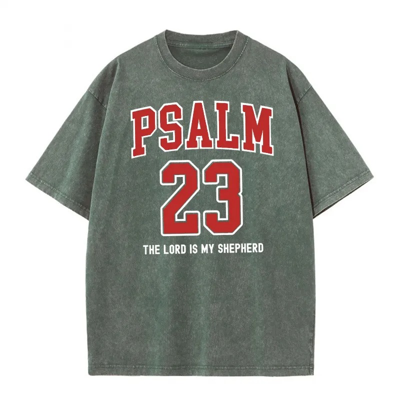 Personalized Washed T-shirt Custom Name and Slogan Graphic Design Creative Gift for Sports Lovers