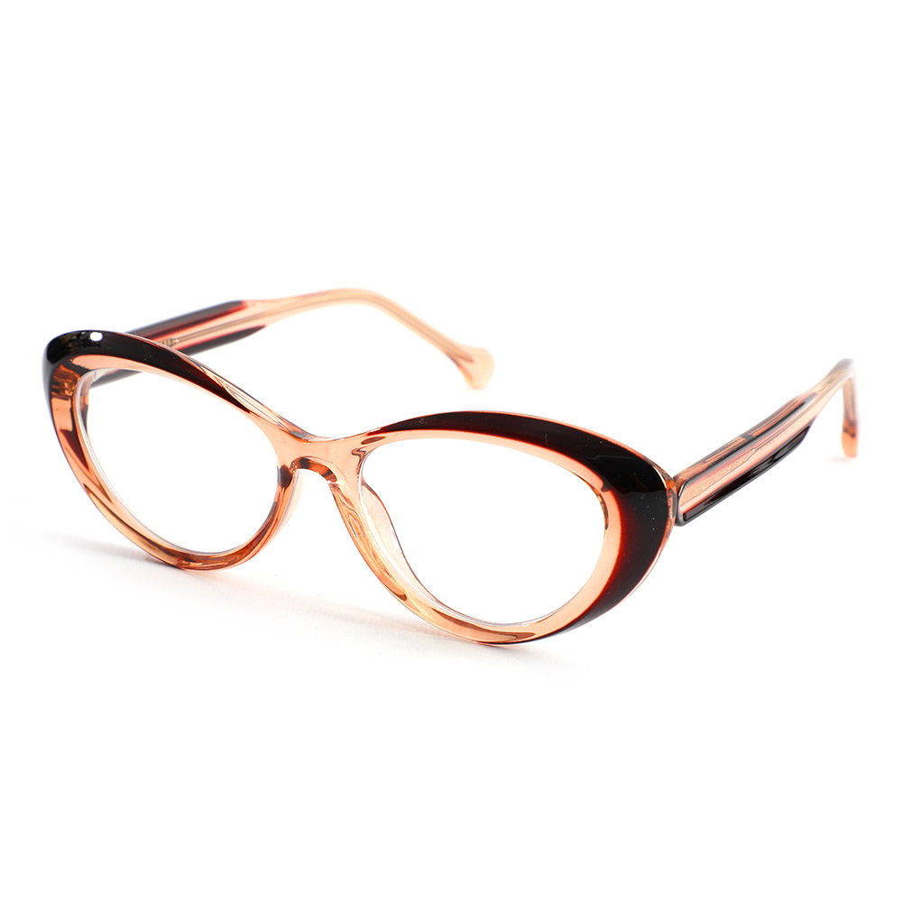 Occhiali da Vista Vogt Cat Eye Marrone 