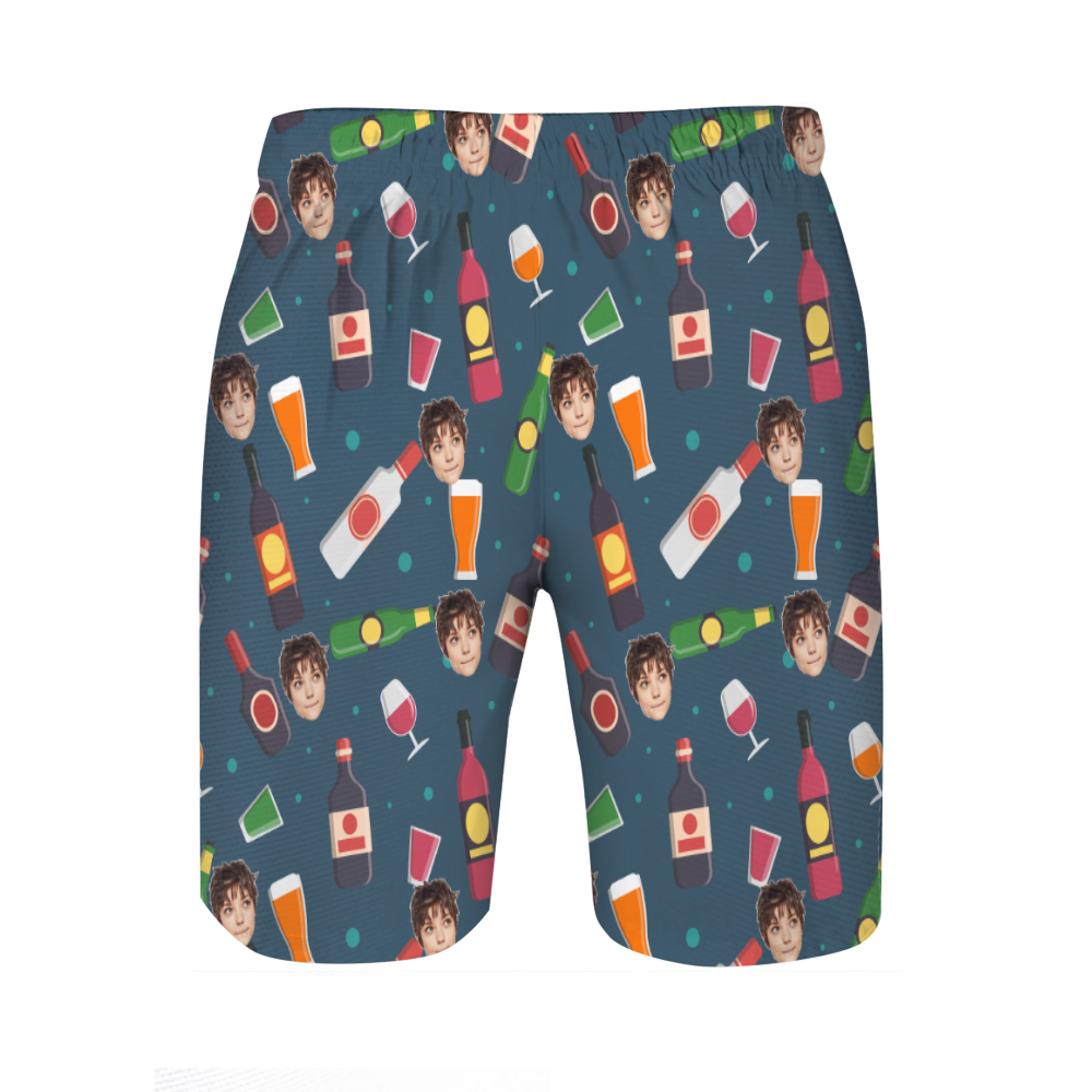 Pantaloncini da spiaggia personalizzati da uomo con motivo a birra Regalo fantastico per amico