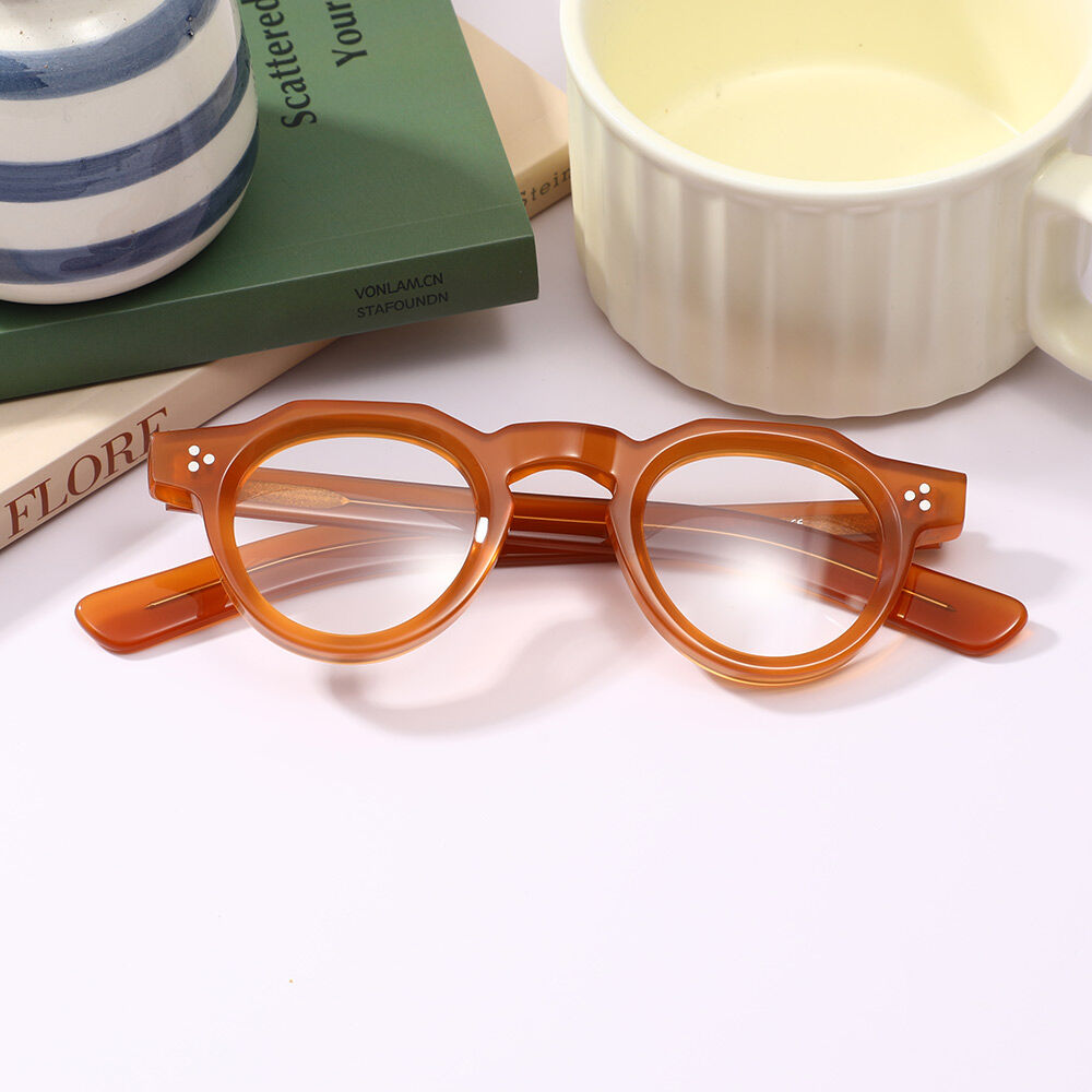 Cedrica Runde Orange Brille