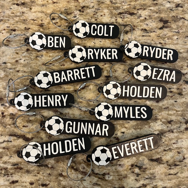 Personalized 3D Printed Name Keychain Special Gift For Football Lovers