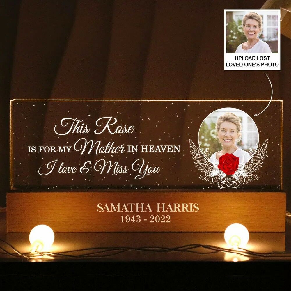 Personalized Led Lights Custom Photo Memorial Gifts For Family