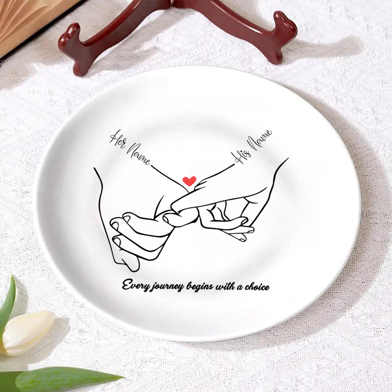 Spersonalizowana tabliczka z własnym tekstem Prosty prezent na Walentynki