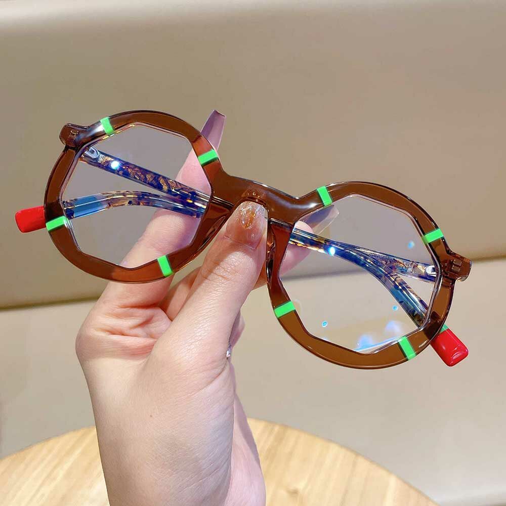 Lunettes de Vue Andrew Géométrique Marron