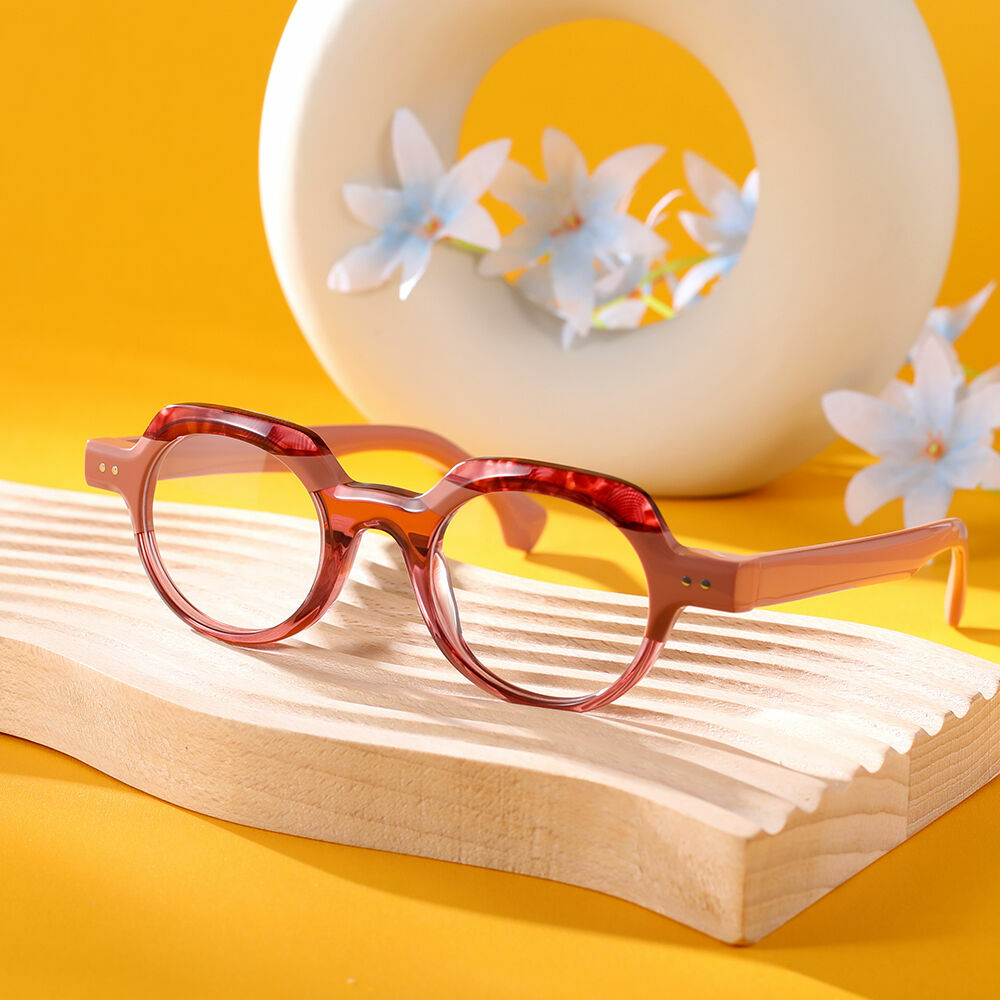 Occhiali da Vista Flynn Rotondo Rosa 