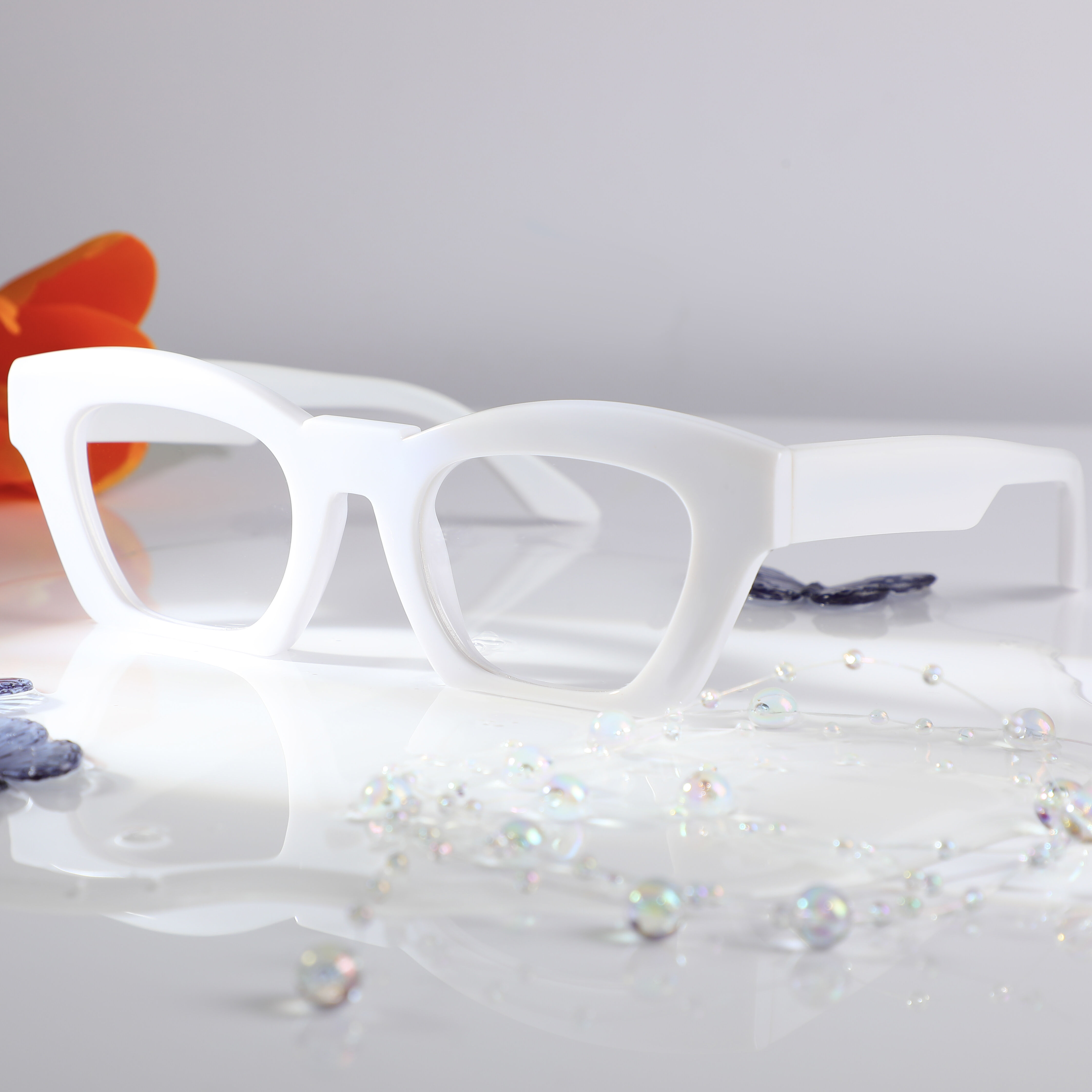 Occhiali da Vista Trista Quadrato Bianco