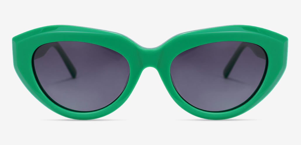 Regina Green Cat Eye Sunglasses