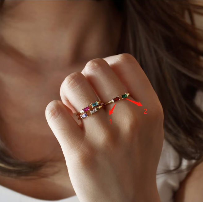 Personalisierte Geburtsstein Ring einfaches Weihnachtsgeschenk für Ihren Liebhaber