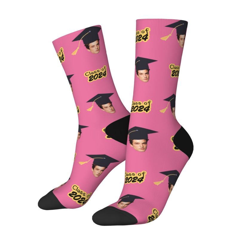 Customized Face Socks Multiple Colors Best Graduation Gift for Friends