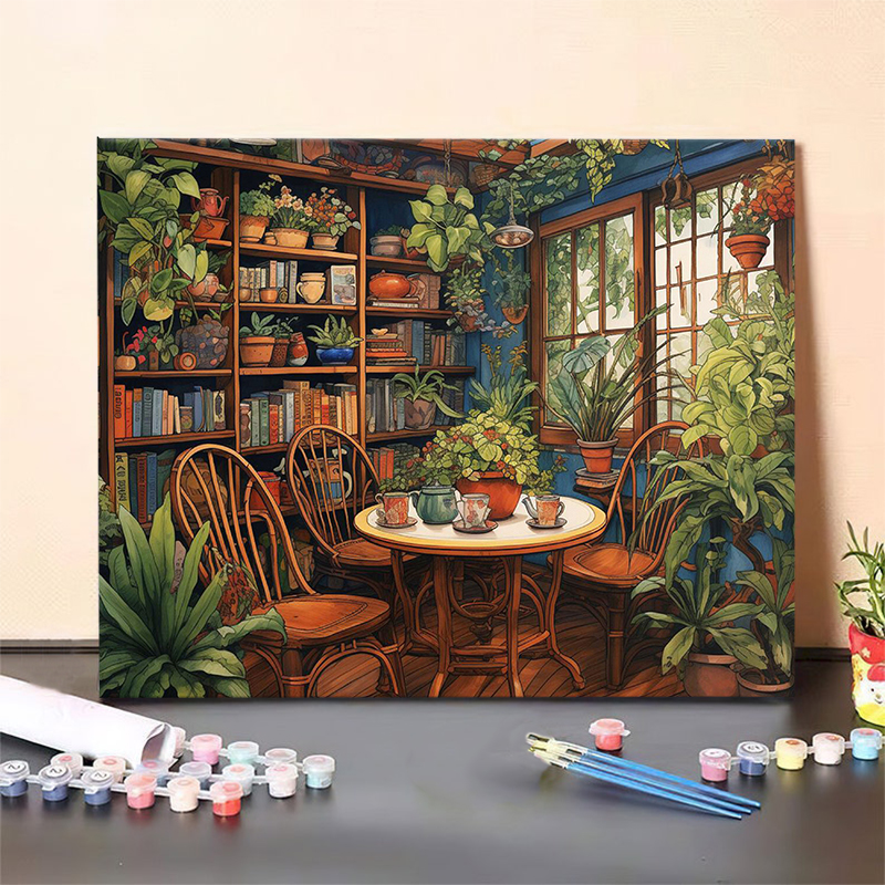 数字 塗り絵 油絵風 美術品 デジタル DIY絵 インテリア