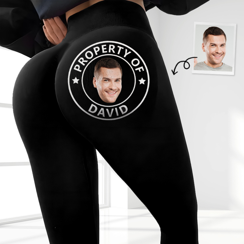 Gepersonaliseerde leggings Eigendom van jou Embleemontwerp Creatief ontwerp Cadeau voor haar geliefde vrouw