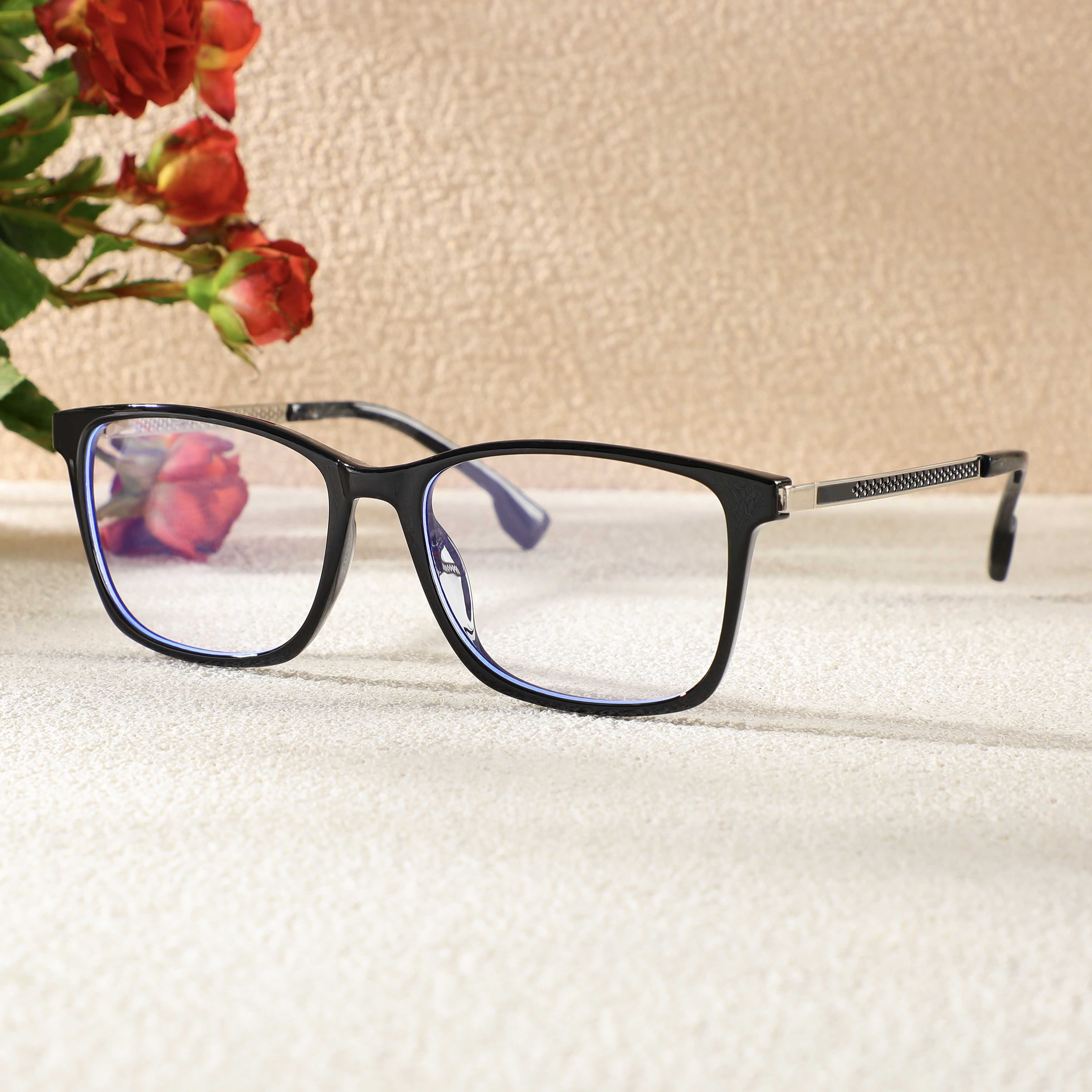 Occhiali da Vista Charlotte Rettangolare Nero 