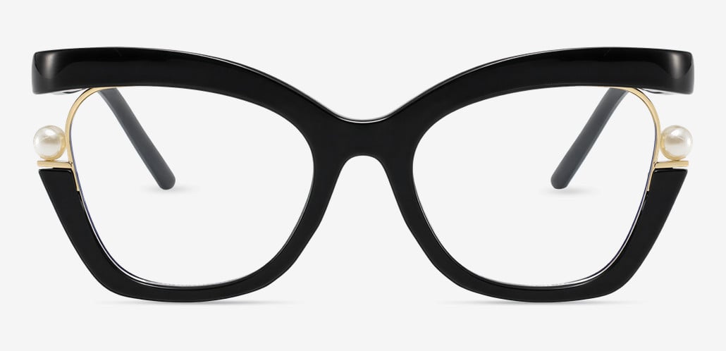 Halona Black Cat Eye Glasses
