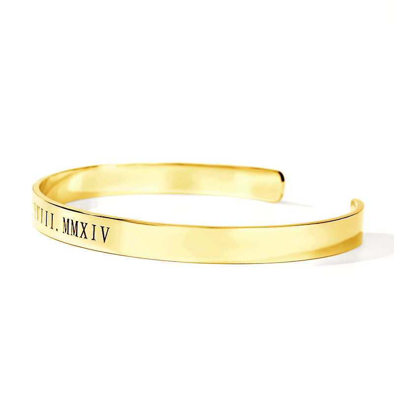 シンプル メッセージ ネーム 刻印 バングル