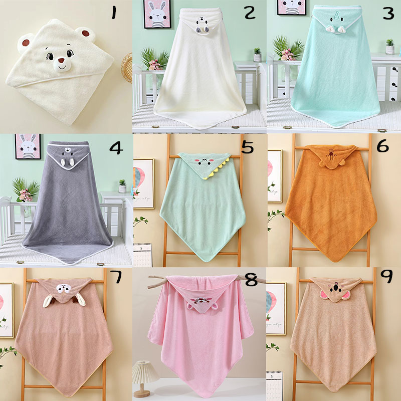 Personalized Name Hooded Bath Towel Cute Gift for Baby