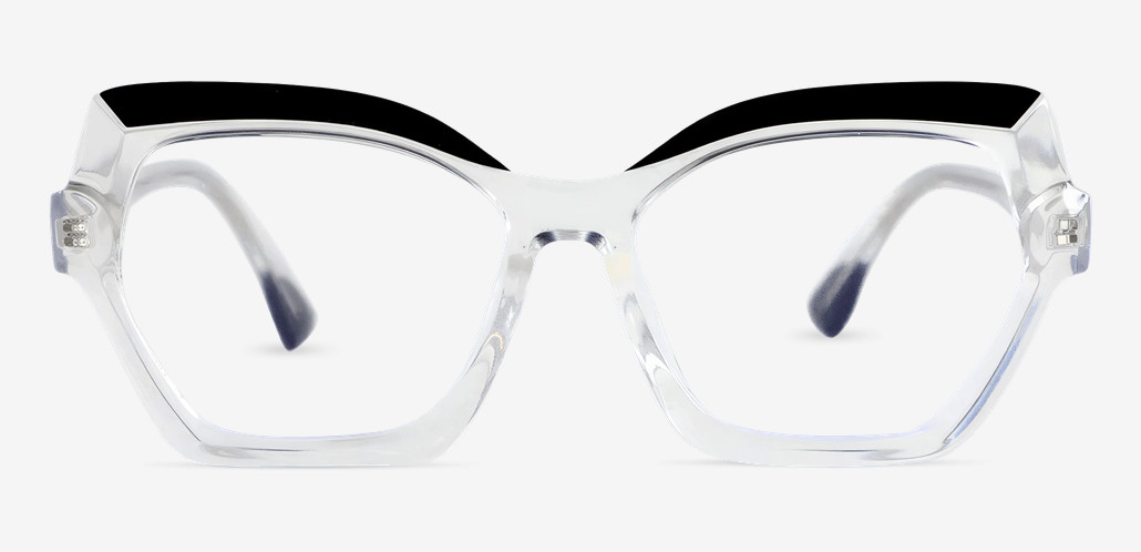 Quentin Clear Geometric Glasses