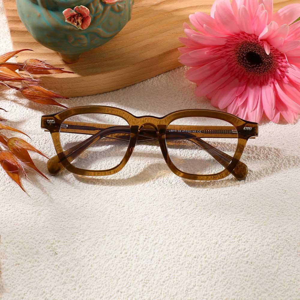 Occhiali da Vista Bloomfie Quadrato Marrone 