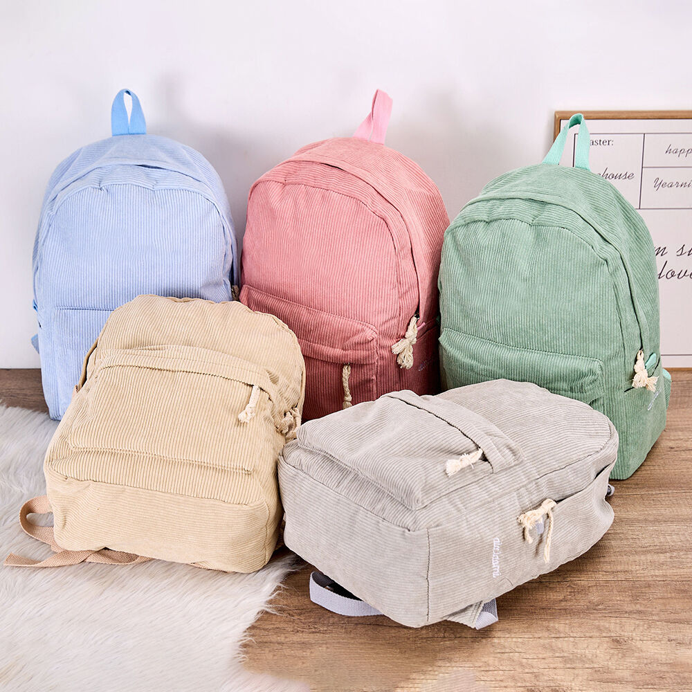 Custom School Bag Cute Backpack with Knitted Flowers Birthday Gift for Kids