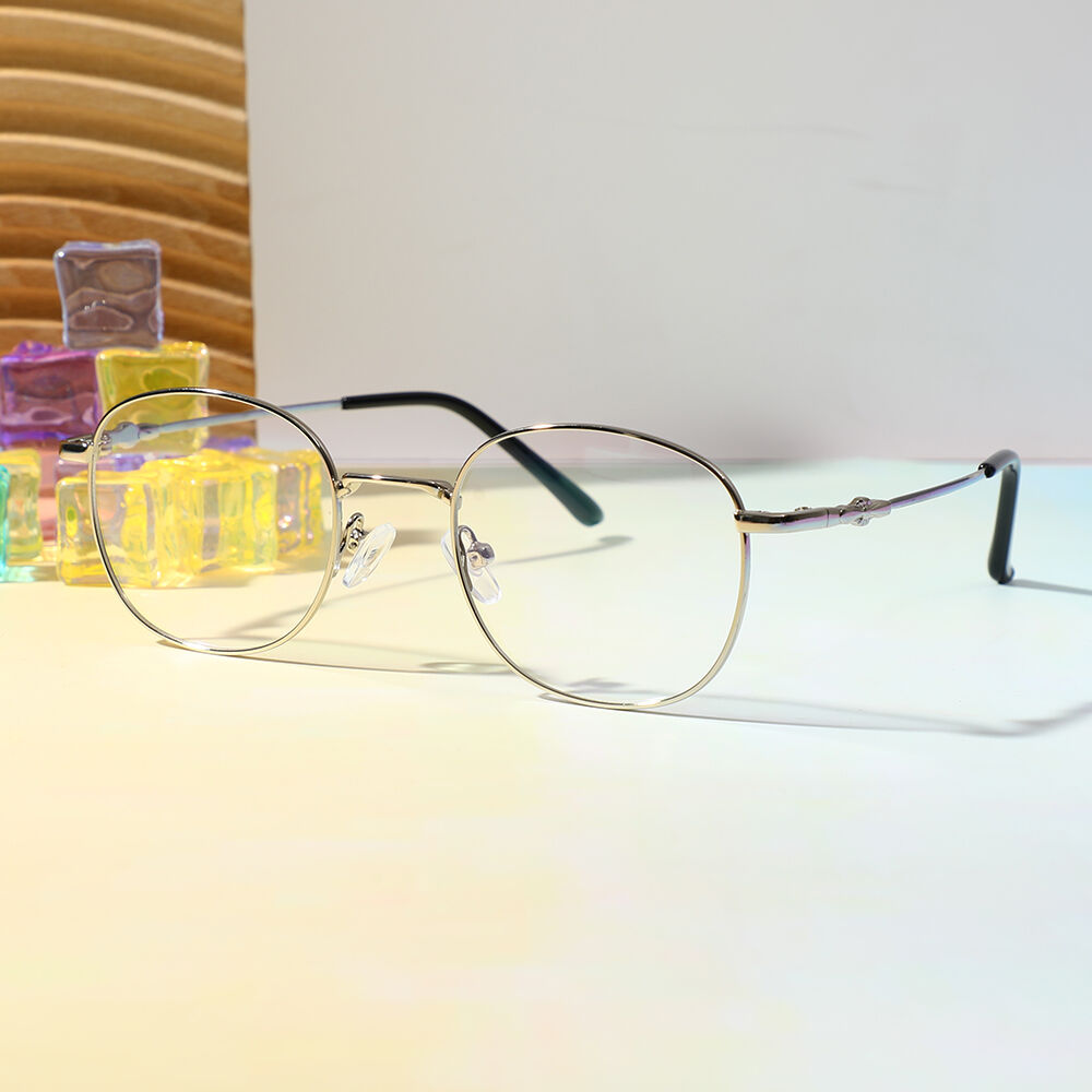 Lamb Round Silver Glasses