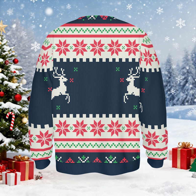 Maglione brutto personalizzato unisex con foto personalizzata Regalo di Natale perfetto per gli amanti della pesca
