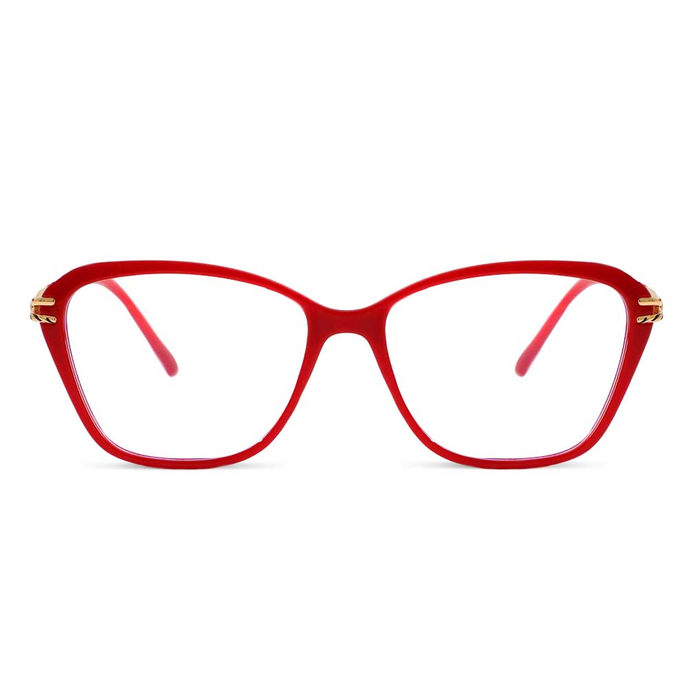 Edwii Cat Eye Rote Brille