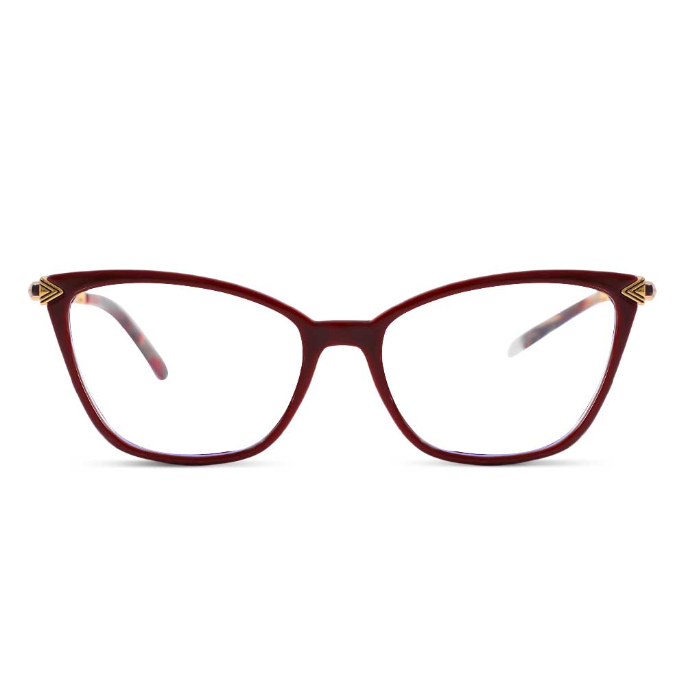 Occhiali da Vista Malthus Cat Eye Marrone 