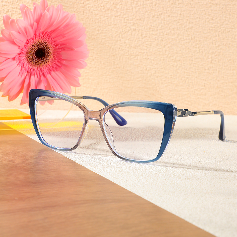 Occhiali da Vista Elizabeth Cat Eye Blu 