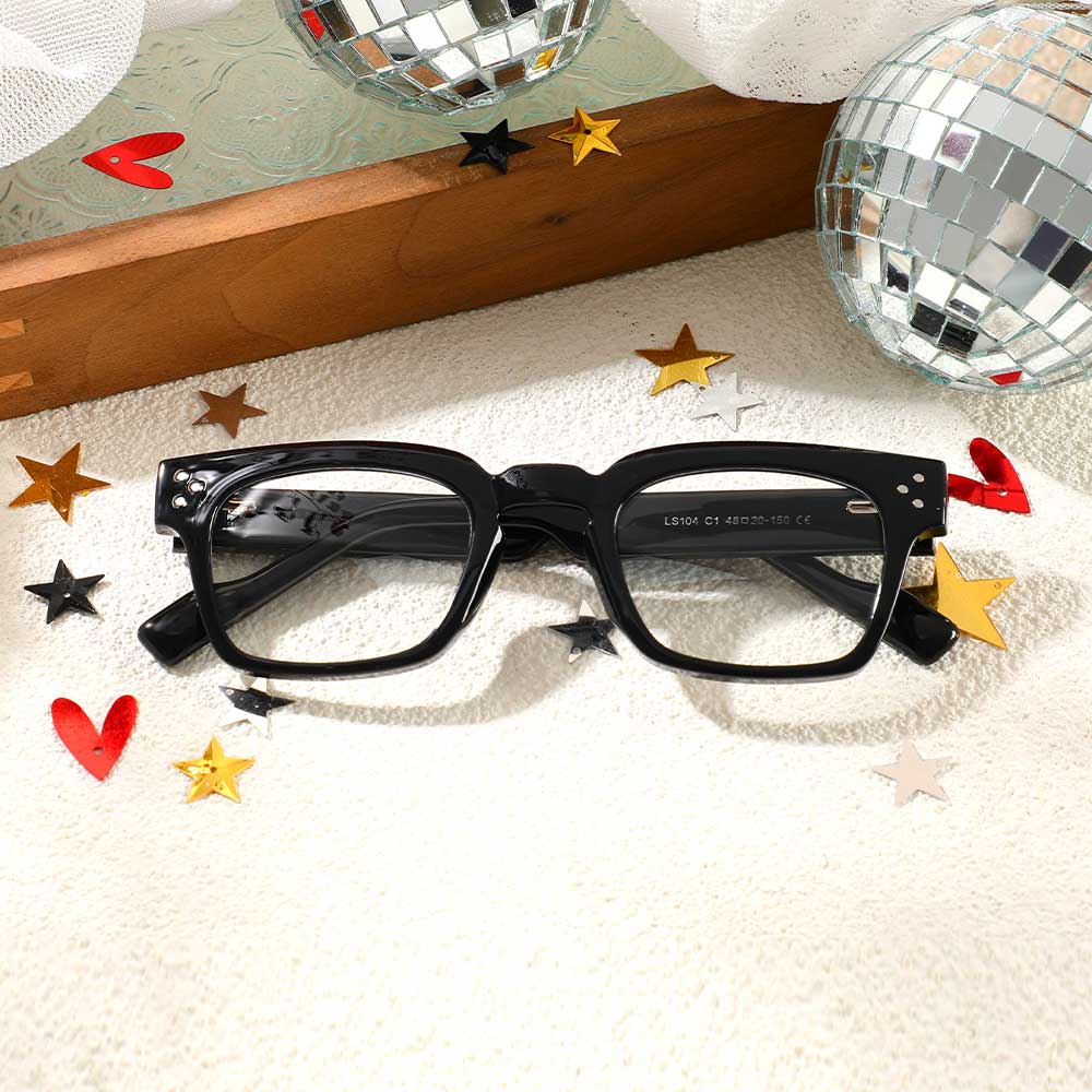 Occhiali da Vista Rusk Quadrato Nero 