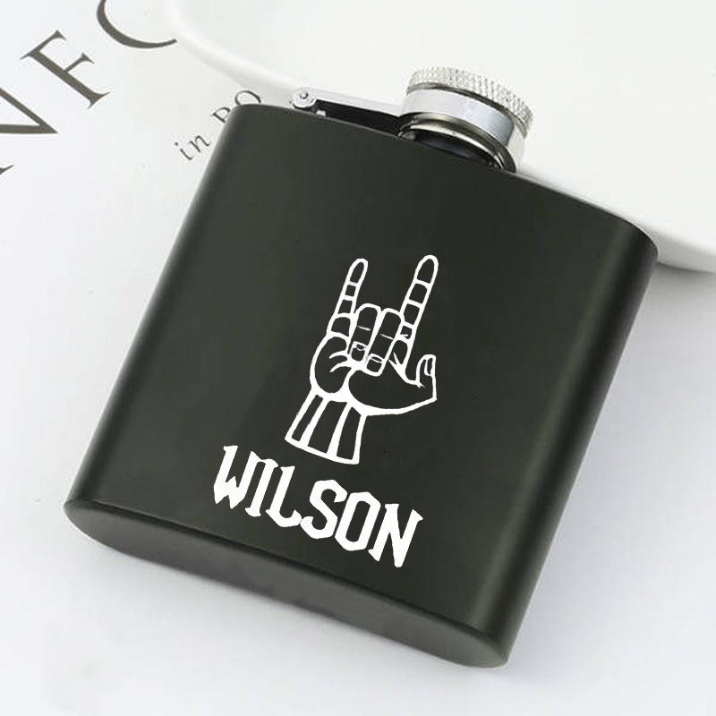 名入れ スキットル ステンレス ウイスキーボトル カスタマイズ