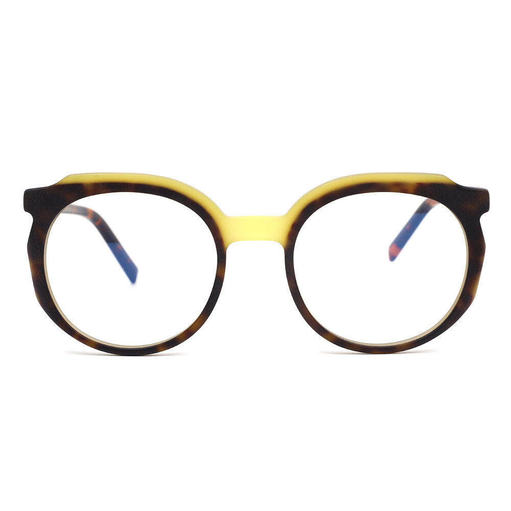 Regi Round Yellow Glasses