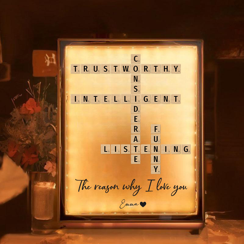 メッセージ スクラブル ミラー クリエイティブ ナイトライト ランプ オリジナル