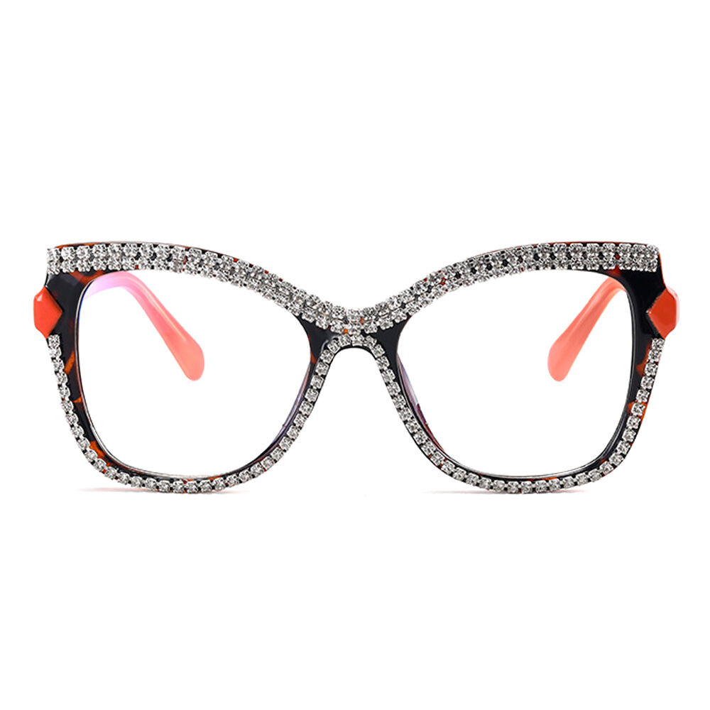 Bartel Cat Eye Orange Glasses