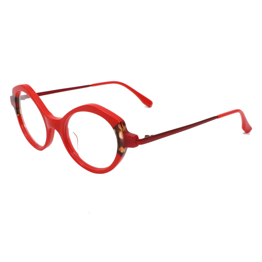 Nelilu Cat Eye Red Glasses