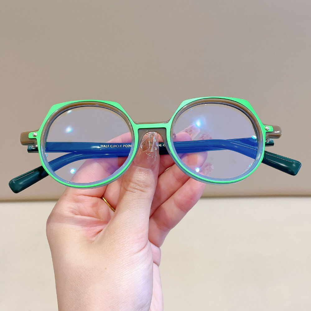 Pene Round Green Glasses
