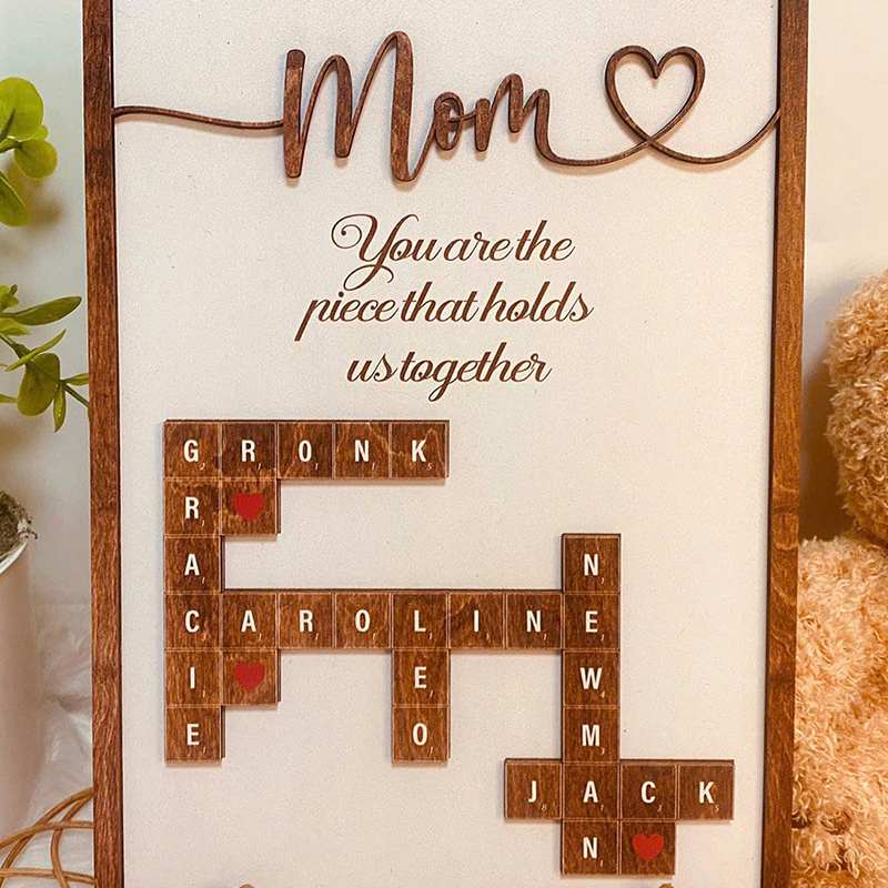 Personalized Frame You Are The Piece That Holds Us Together Scrabble Design Exquisite Mother's Day Gift