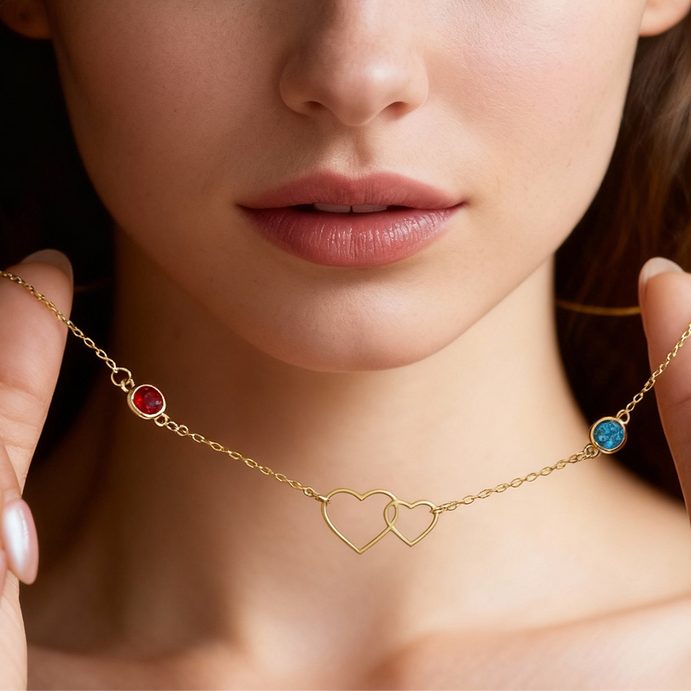 Piedras de nacimiento personalizadas con diseños en forma de corazón. Un dulce regalo para parejas.