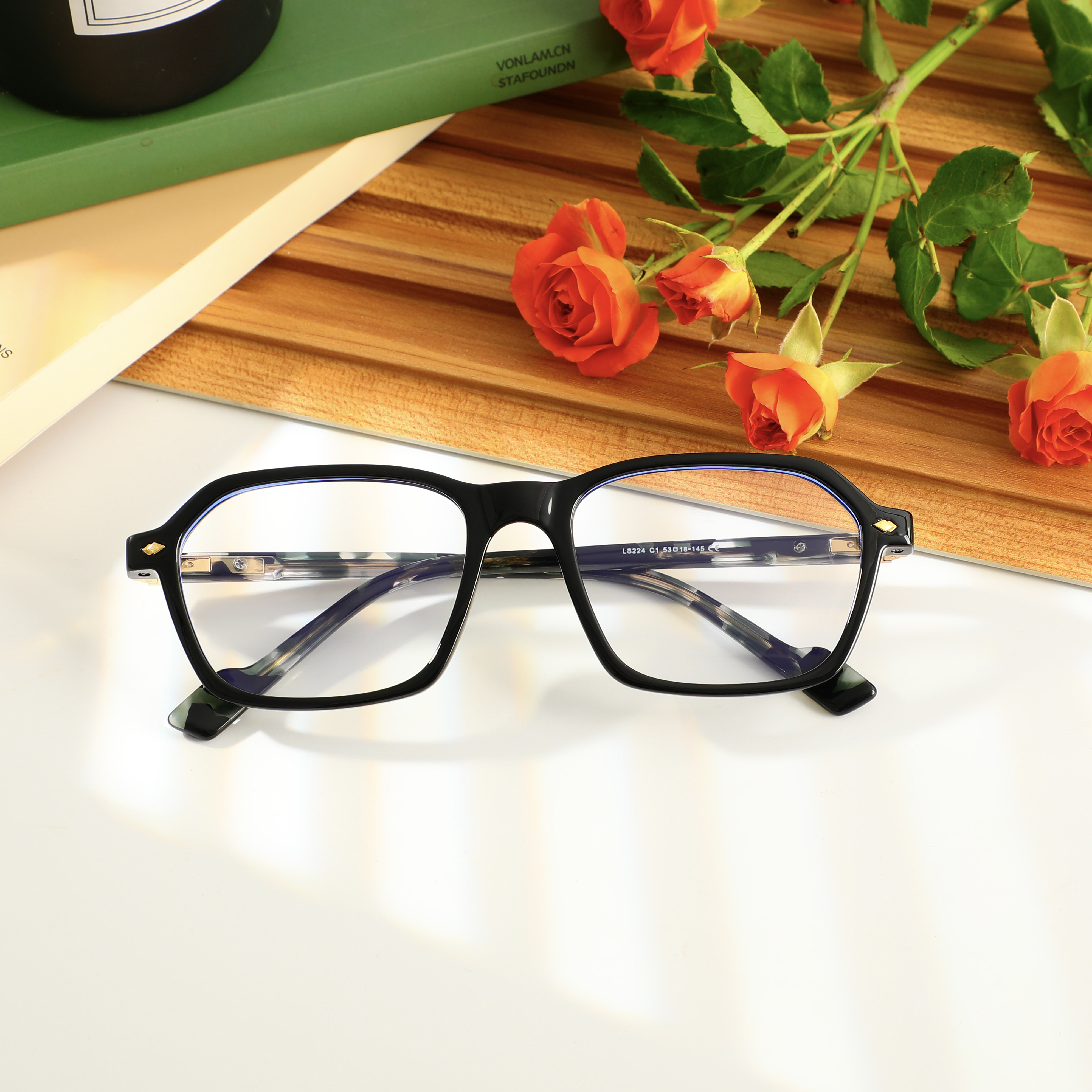 Occhiali da Vista Gresham Rettangolare Nero 