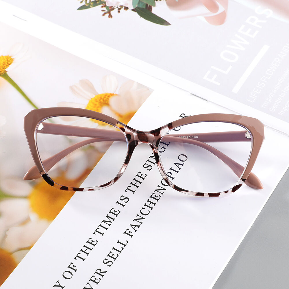 Gladys Cat Eye Brown Glasses