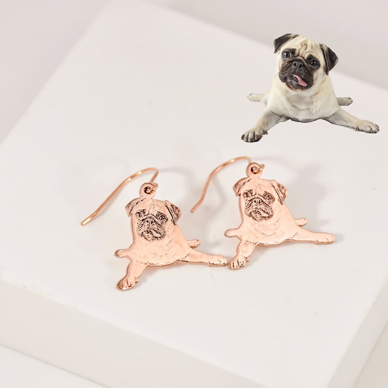 Personalized Photo Earrings Custom Pet Photo Cute Gift
