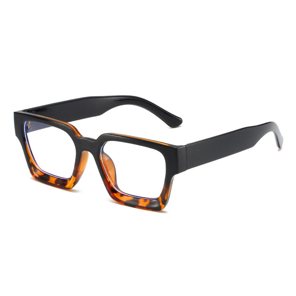 Lunettes de Vue Coral Carré Noir Écaille