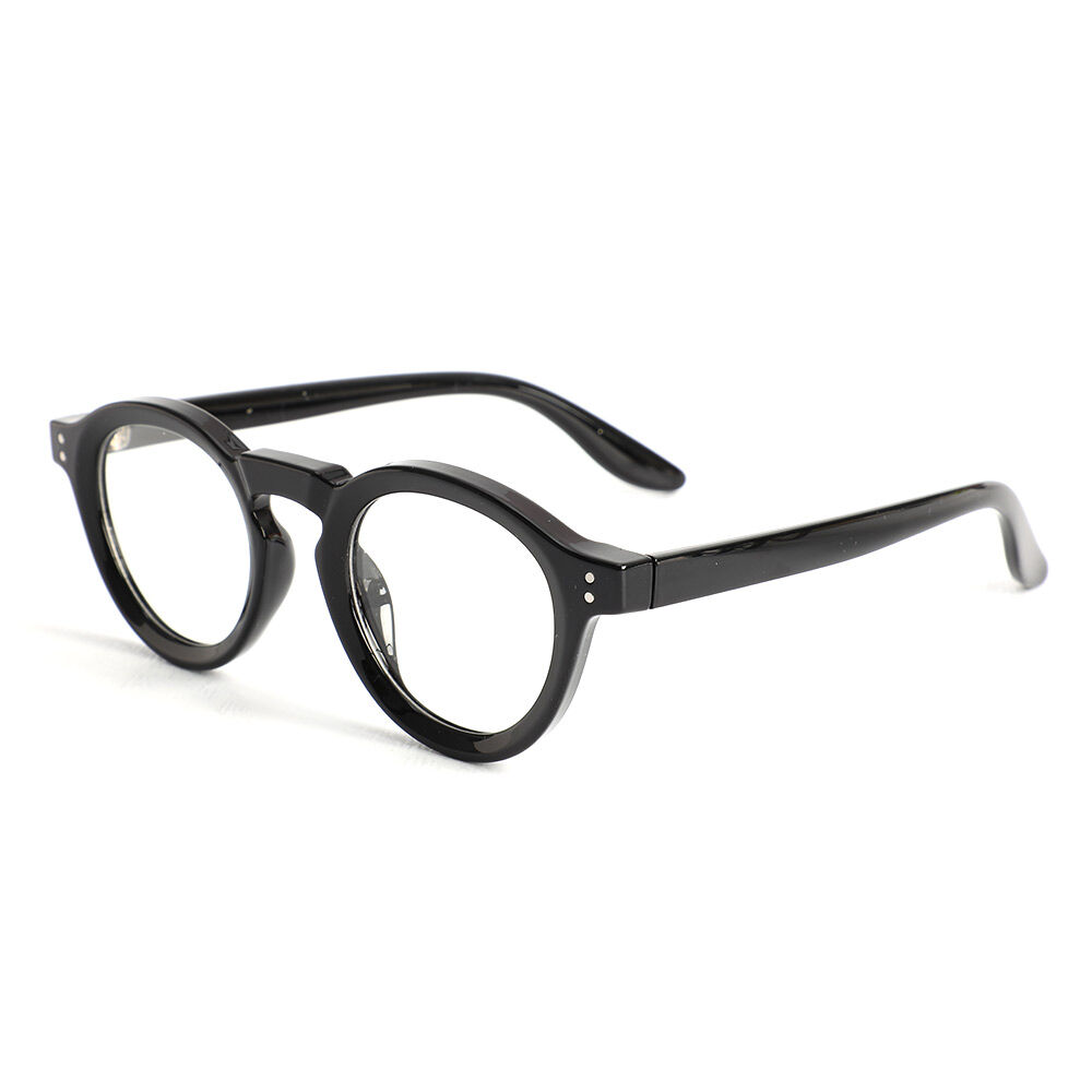 Donahue Runde Schwarze Brille