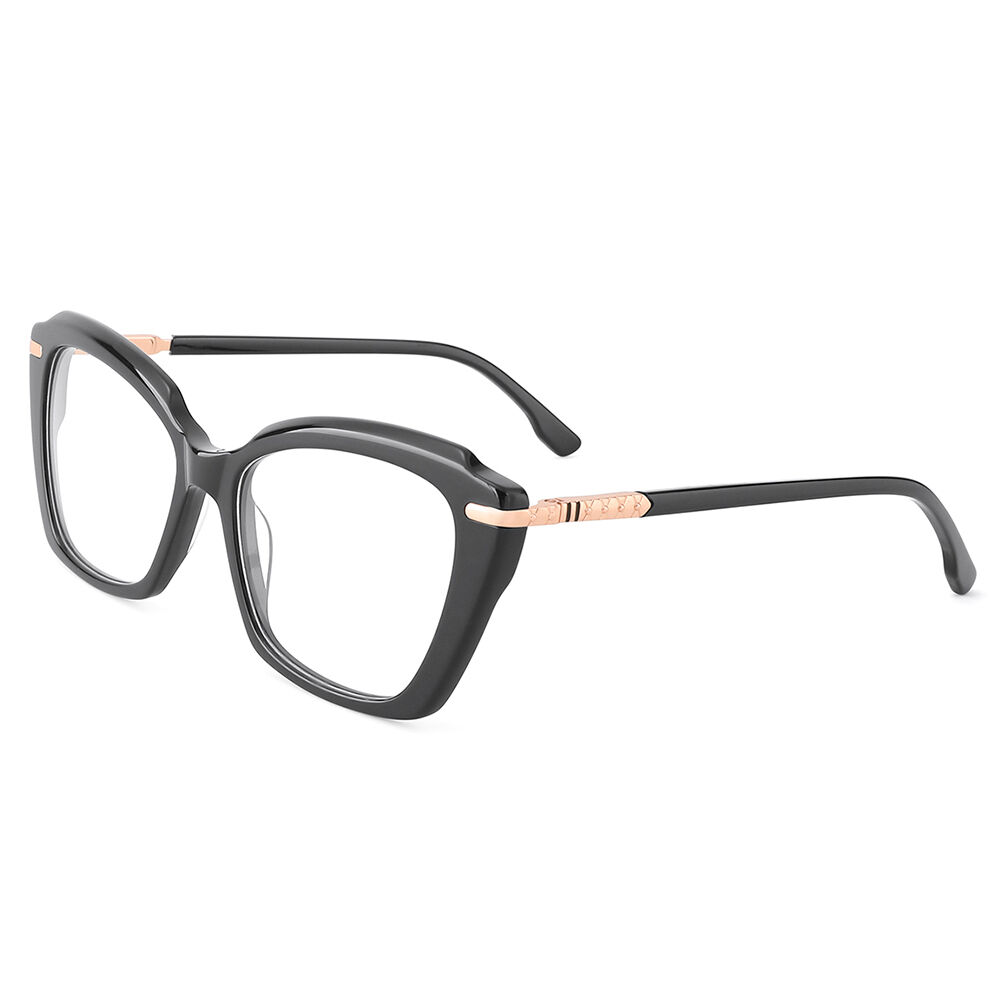 Dolores Cat Eye Black Glasses