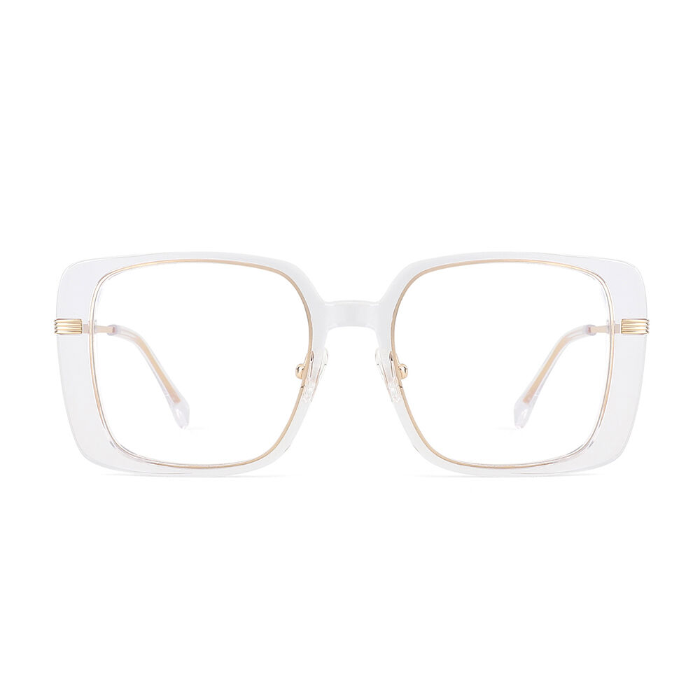 Mirror Geometric Transparent Glasses