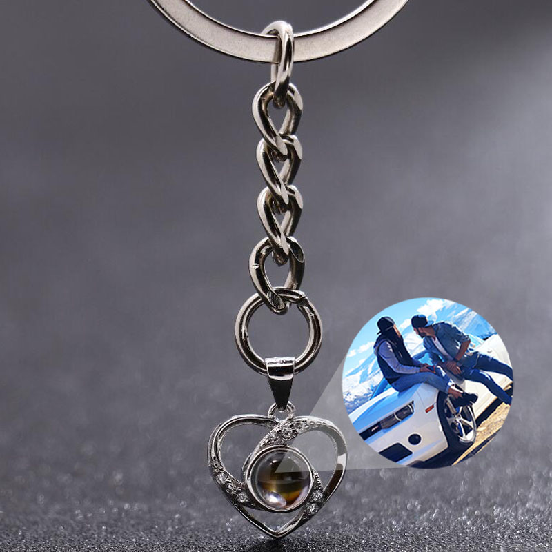Personalized Photo Projection Keychain-Shining Love