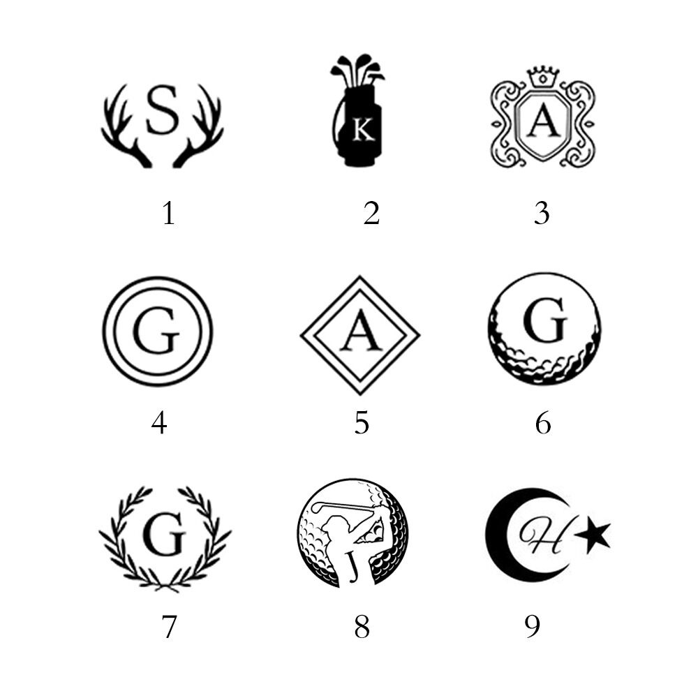 Custom Golf Ball Stamp Add Initials to Create a Unique Gift for Your Friends