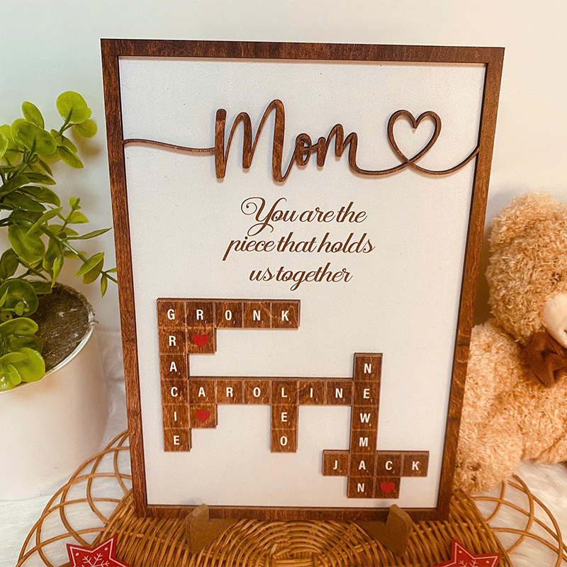 Personalized Frame You Are The Piece That Holds Us Together Scrabble Design Exquisite Mother's Day Gift