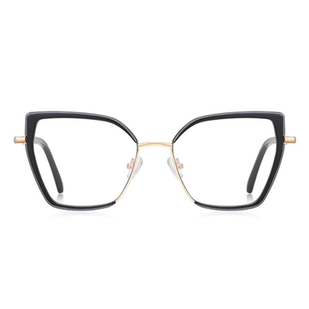 Modesty Black Cat Eye Glasses - Aoolia.com